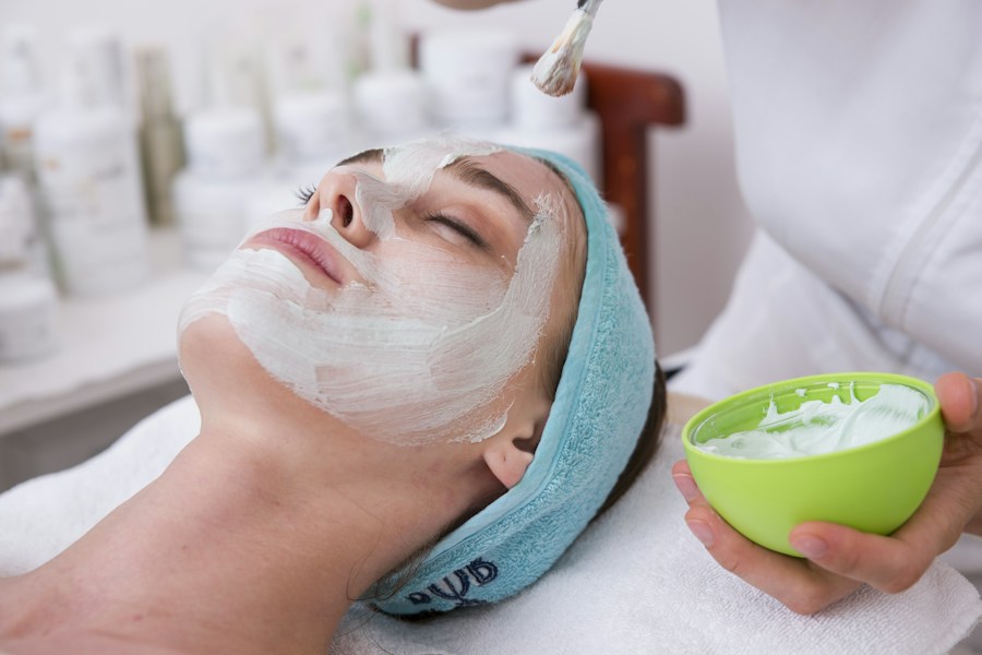 Illustrative facial skincare treatment